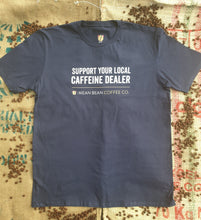 Load image into Gallery viewer, Caffeine Dealer Tee Royal Blue
