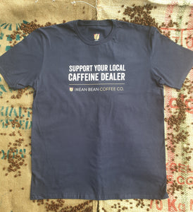 Caffeine Dealer Tee Royal Blue